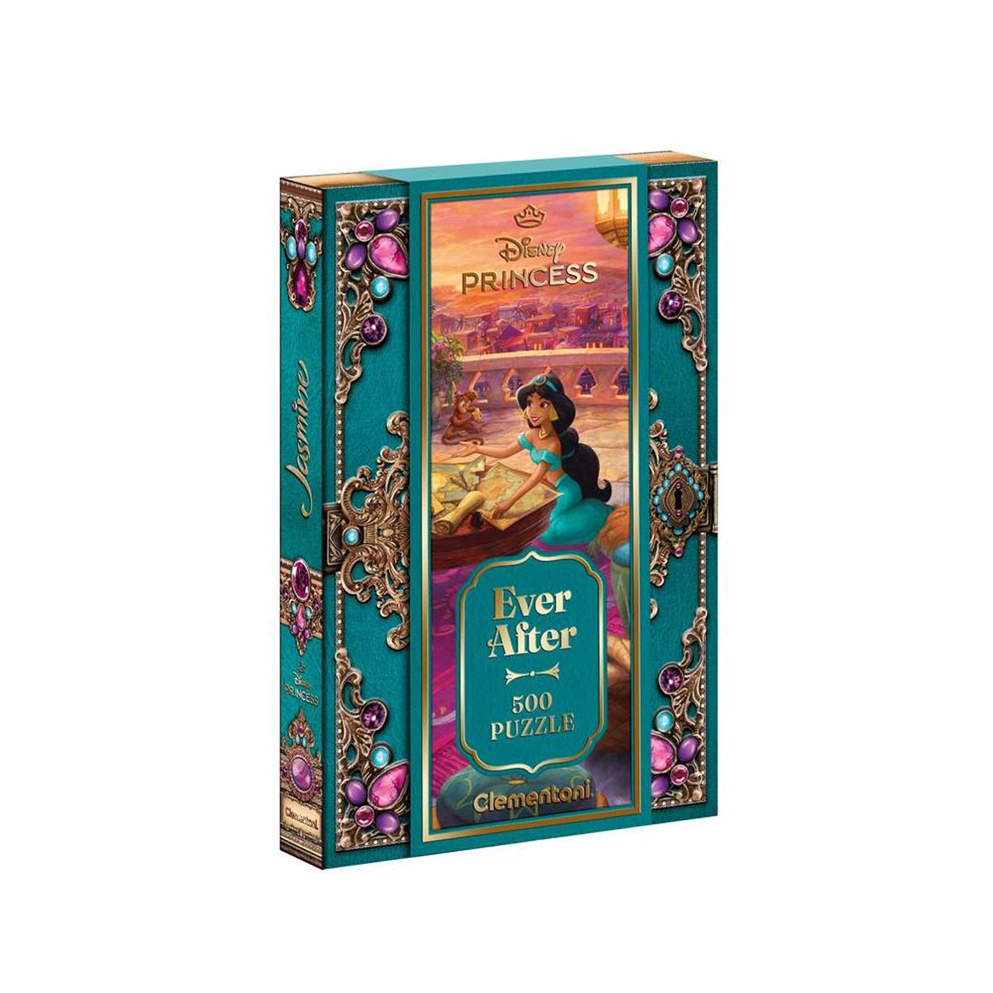 CLEMENTONI Puzzle enfant 500 pièces – Ever After Jasmine – Clementoni