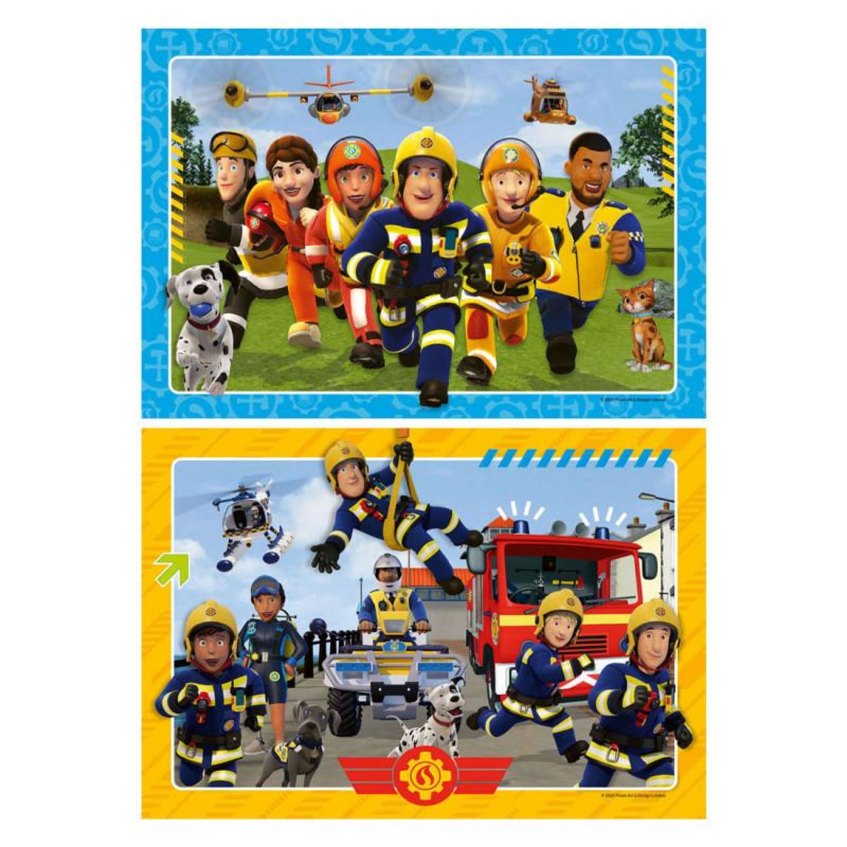 RAVENSBURGER Ravensburger - Jigsaw puzzle Fireman Sam, 2x12pcs. 120010319