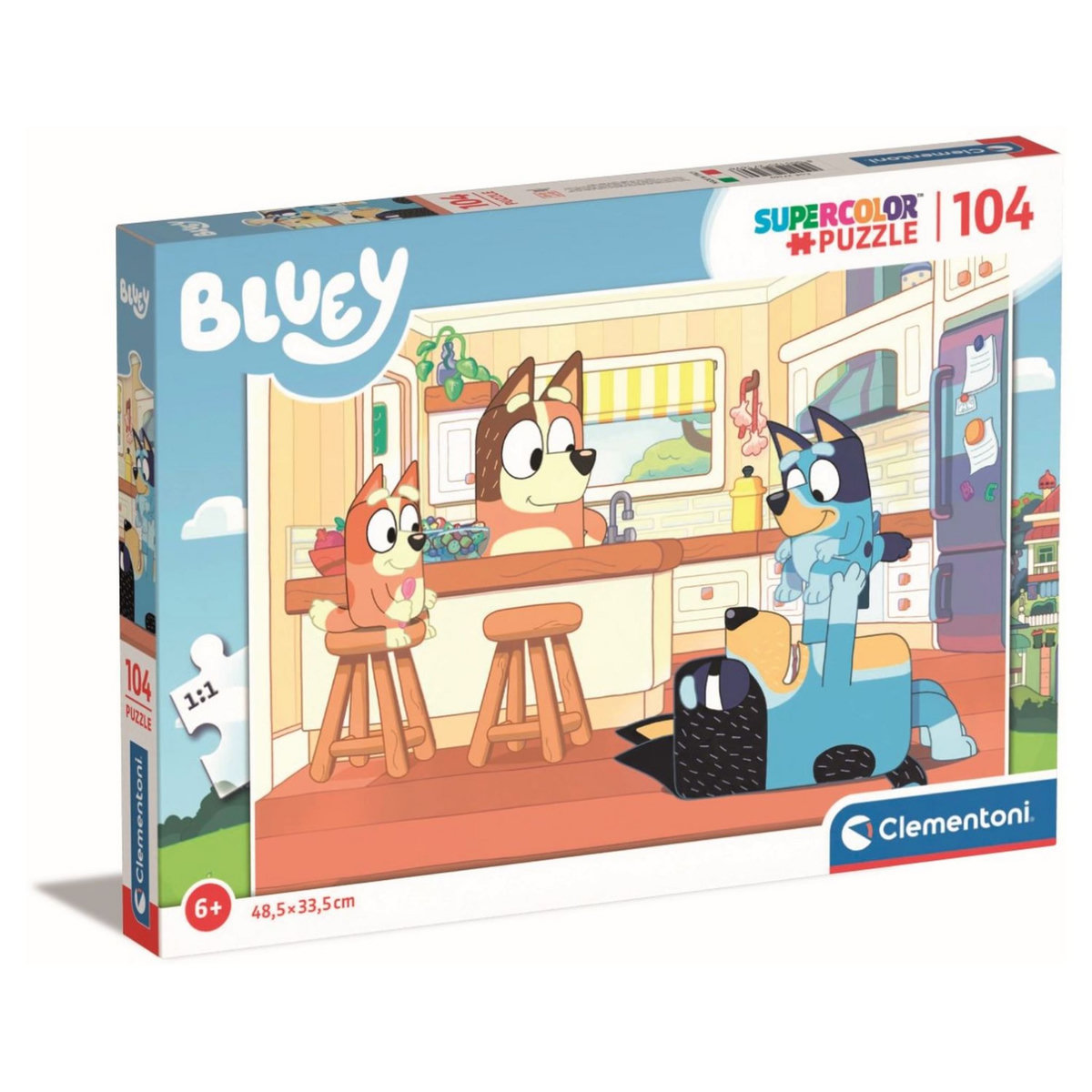 CLEMENTONI Puzzle 104 pièces Bluey