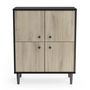 Voir la diapositive 1 : Buffet 4 portes style industriel L60cm SMART