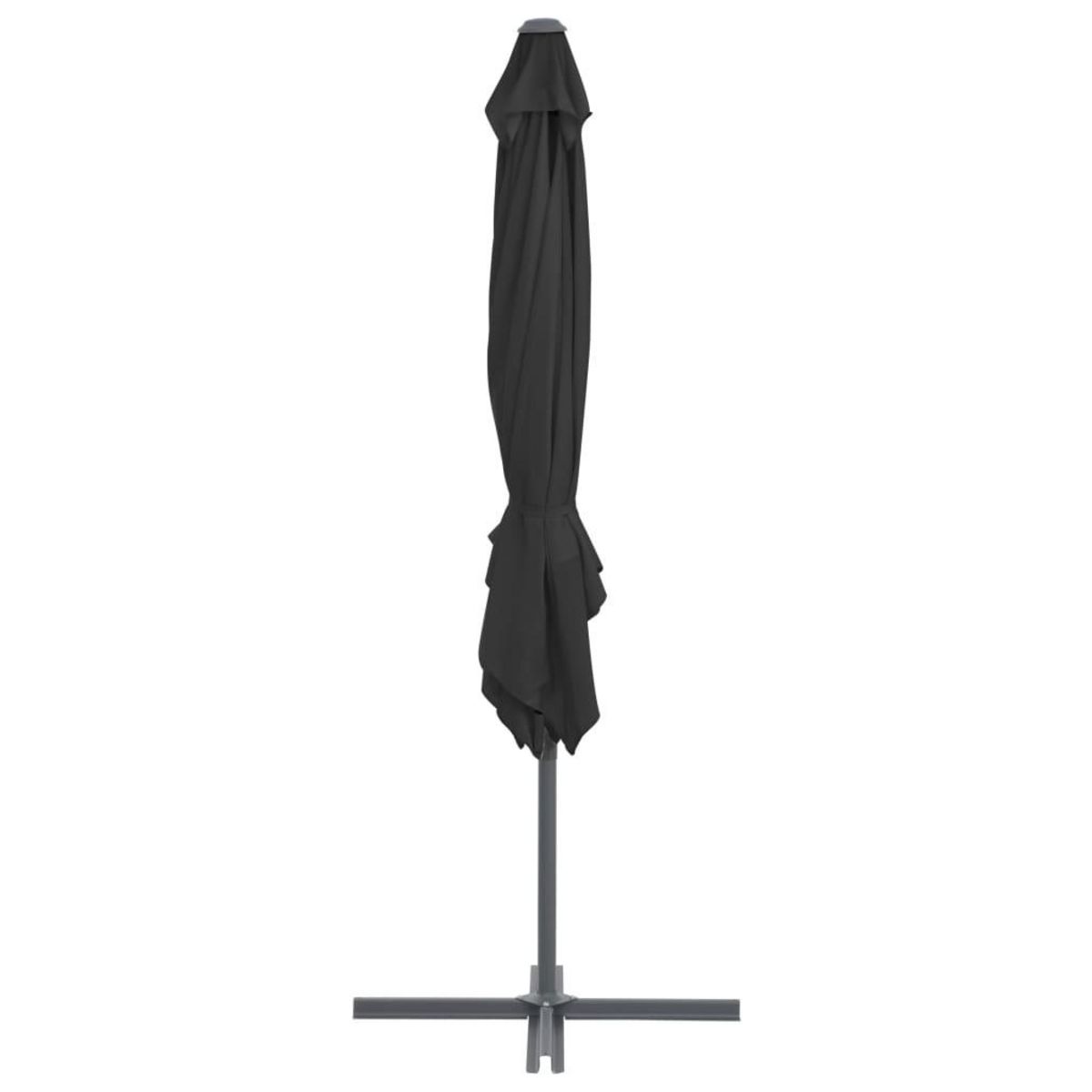 VIDAXL Parasol de jardin en porte-a-faux avec mat en acier anthracite