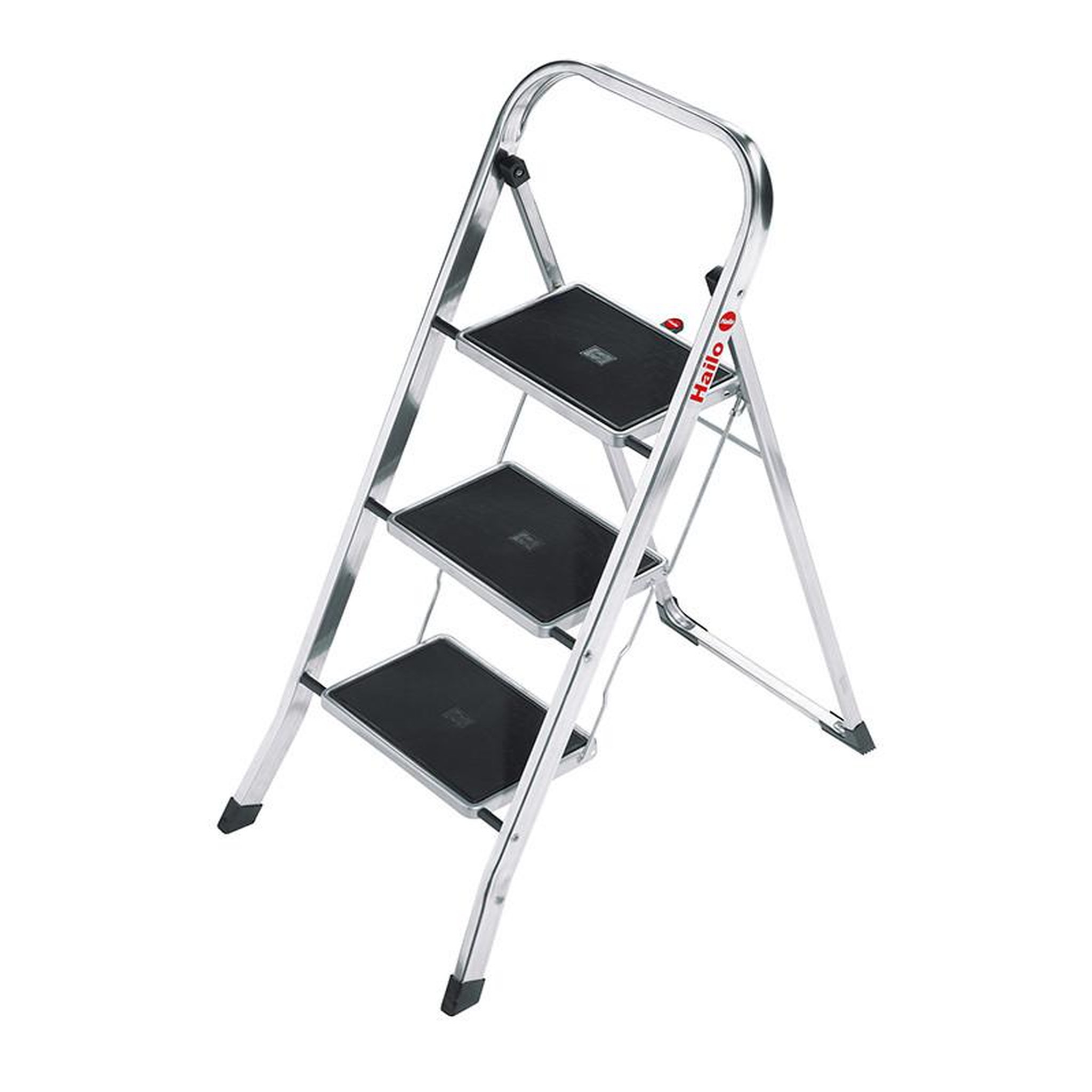 HAILO Marche pied 3 marches pliable antidérapant en aluminium Hailo K30