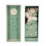 Kaloo Doudou Carre douceur Chien Vert  - 18 cm