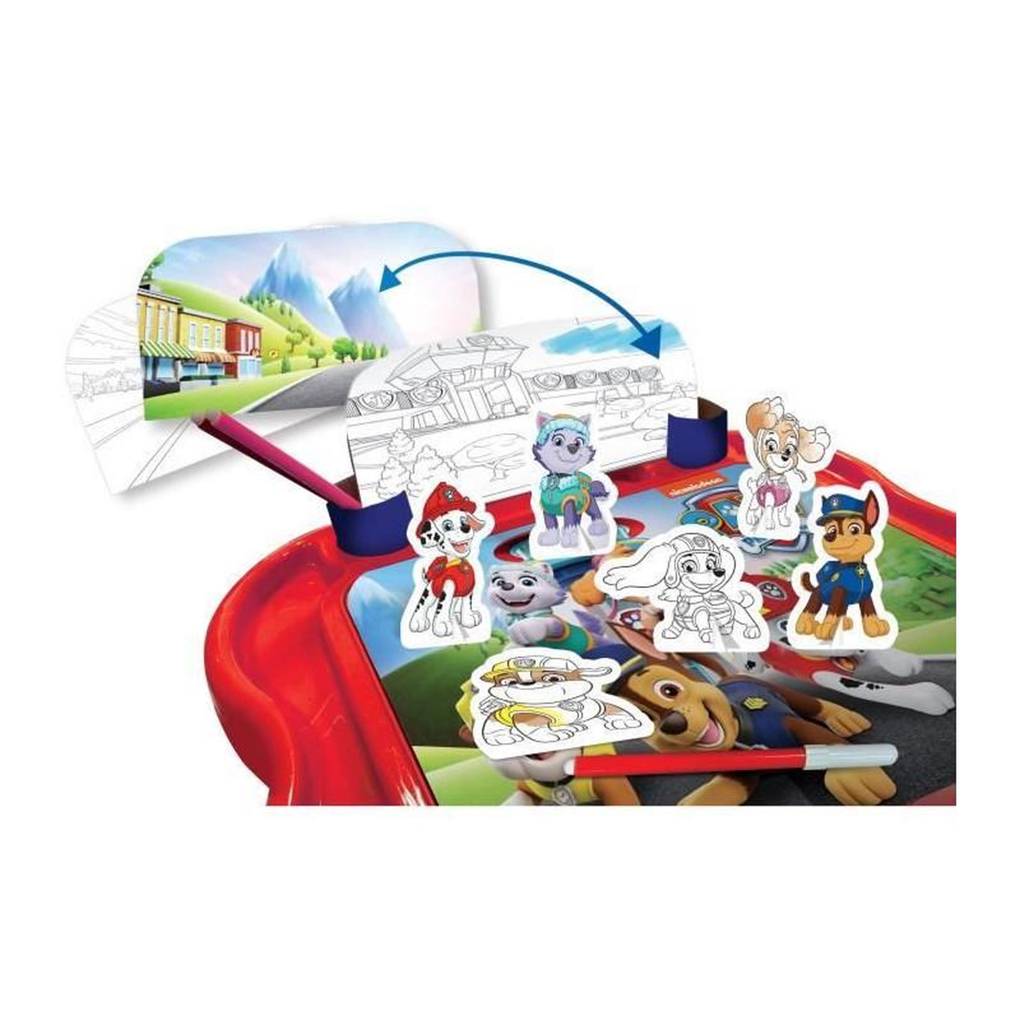 Voir la diapositive 3 : Liscianigiochi Pupitre enfant Lisciani Paw Patrol jaune