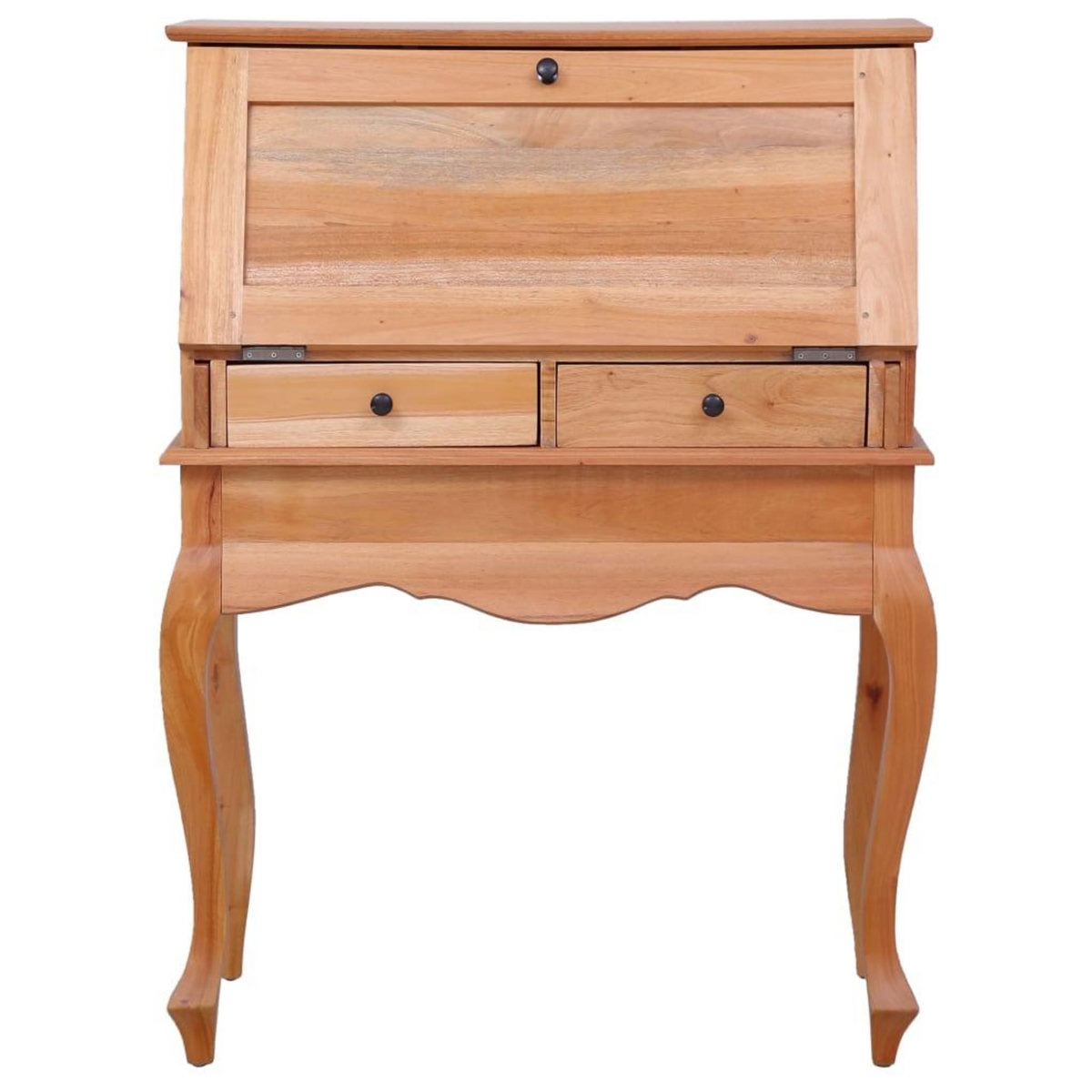 VIDAXL Bureau secretaire 78x42x103 cm Bois d'acajou massif