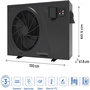 Voir la diapositive 3 : Hayward Pompe à chaleur pour piscine 6 kw/h inverter  PowerLine by Hayward  - Noir
