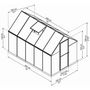Voir la diapositive 2 : Palram Serre de jardin 5,4m² vert - 701633