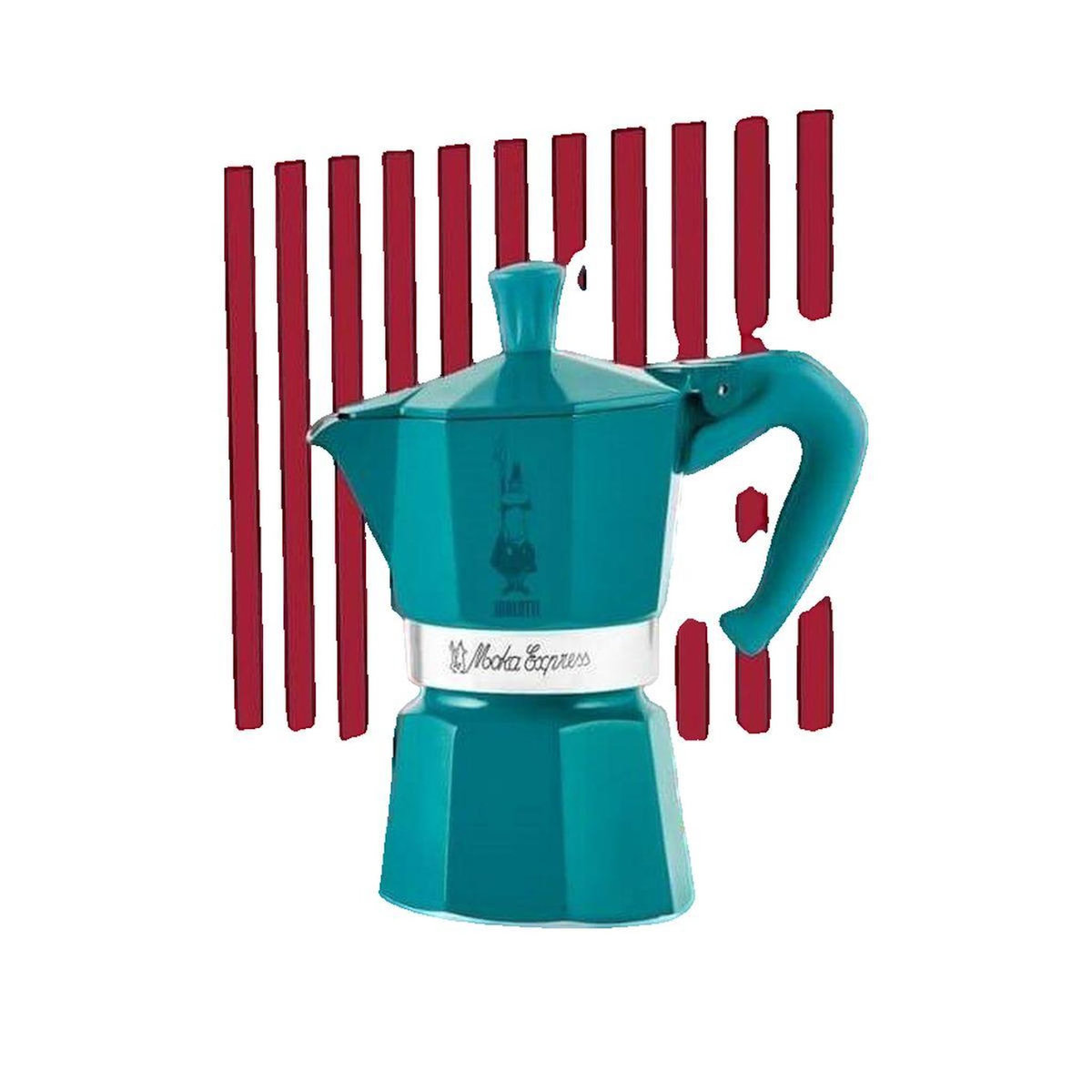 BIALETTI Cafetière Bialetti Moka Express turquoise 3 tasses