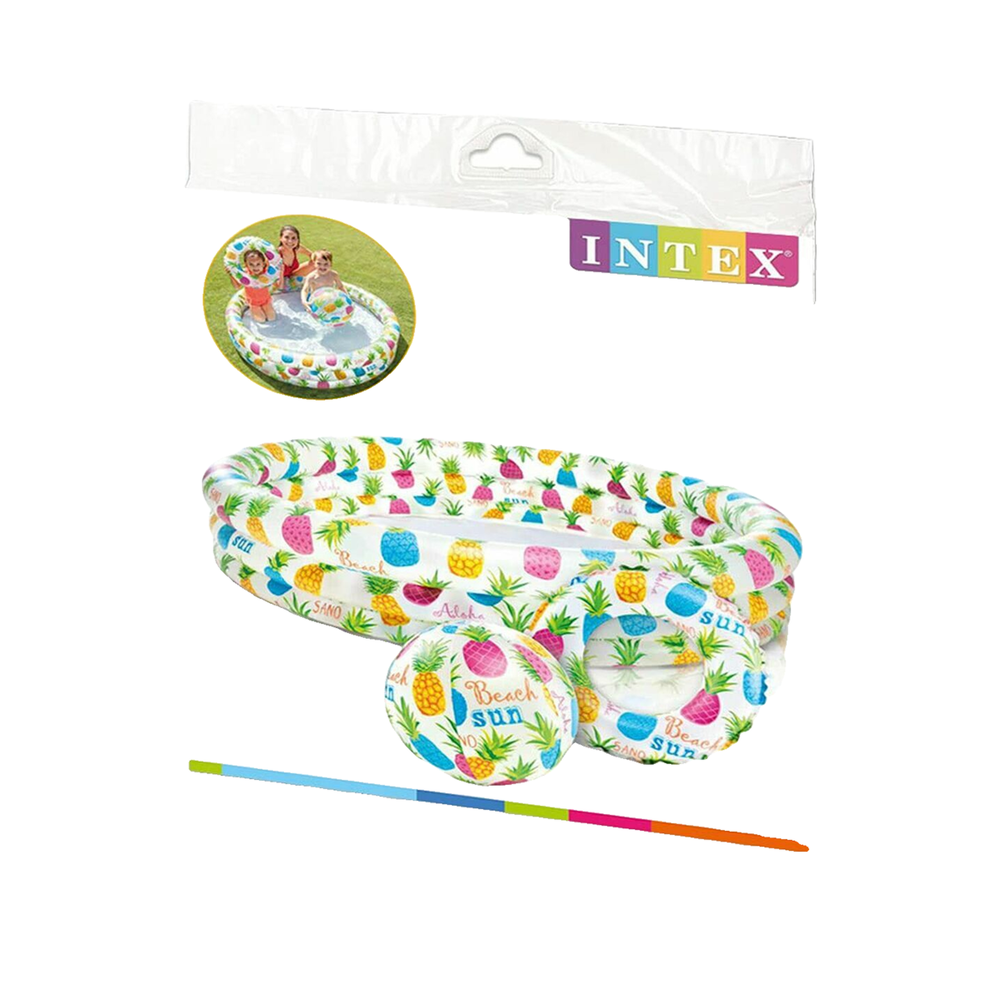 Voir la diapositive 3 : INTEX Piscine gonflable fishbowl 132cm 248l
