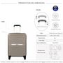 Voir la diapositive 2 : Cactus Valise cabine rigide 55cm