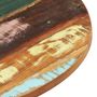 Voir la diapositive 4 : VIDAXL Dessus de table rond 40 cm 25-27 mm Bois de recuperation solide