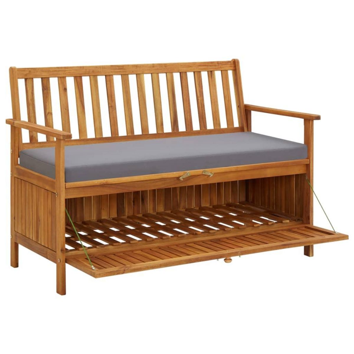 VIDAXL Banc de rangement de jardin 120 cm Bois d'acacia solide