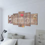 Voir la diapositive 2 : VIDAXL Set de toiles murales imprimees  Home Sweet Home  200 x 100 cm