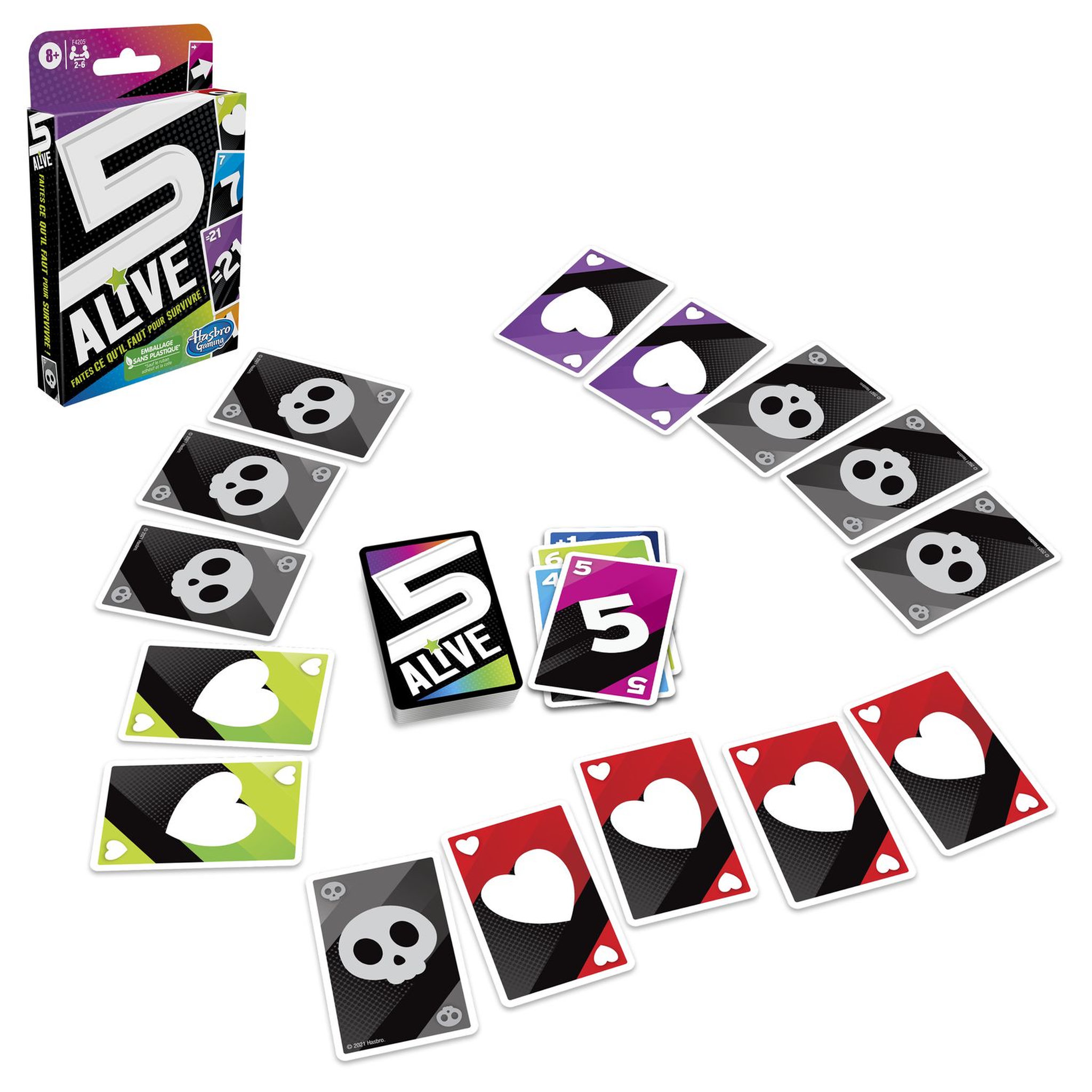 Voir la diapositive 2 : HASBRO Jeu de cartes 5 Alive
