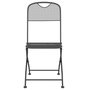 Voir la diapositive 4 : VIDAXL Chaises pliables jardin lot de 2 Maille metallique Anthracite