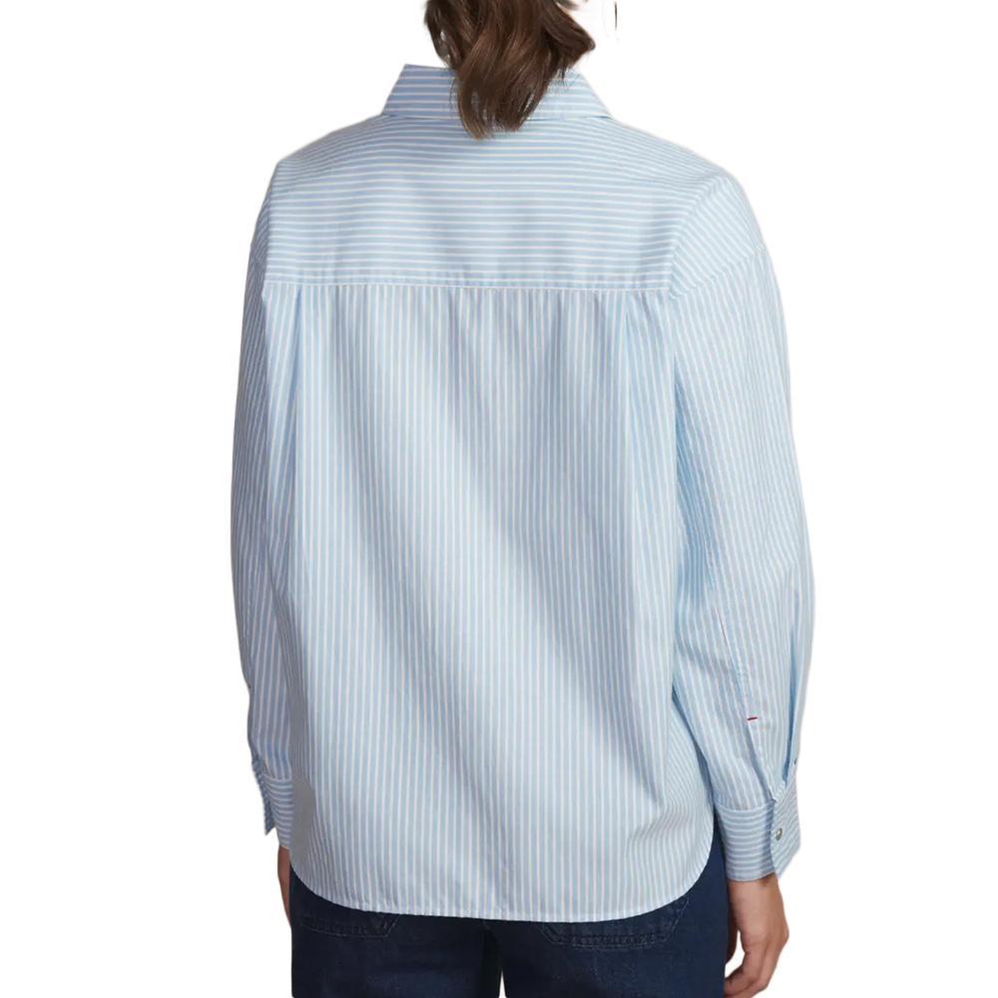 Voir la diapositive 4 : TBS Chemise rayures bleu femme tbs oxygene