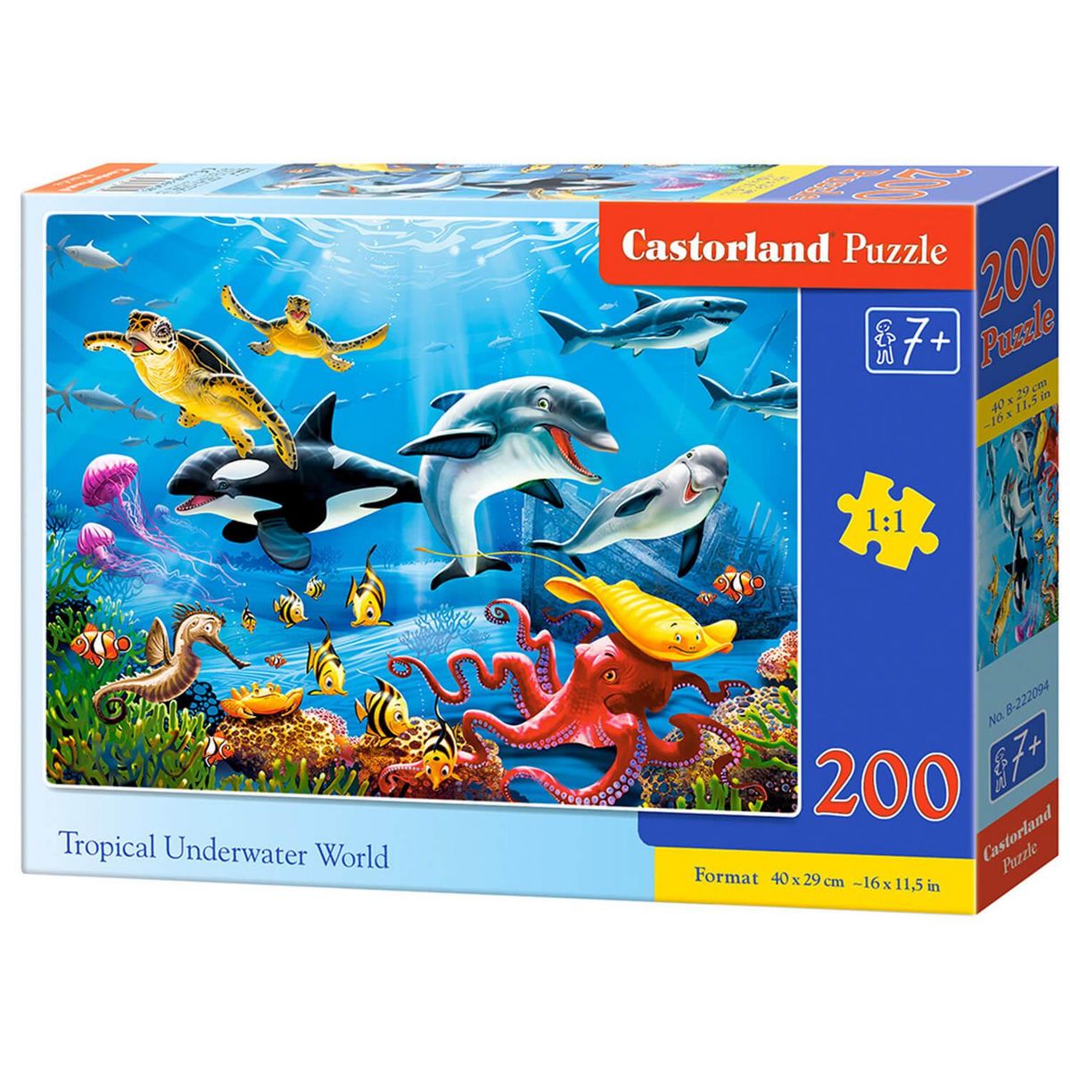 Castorland Puzzle 200 pièces : Monde sous-marin tropical