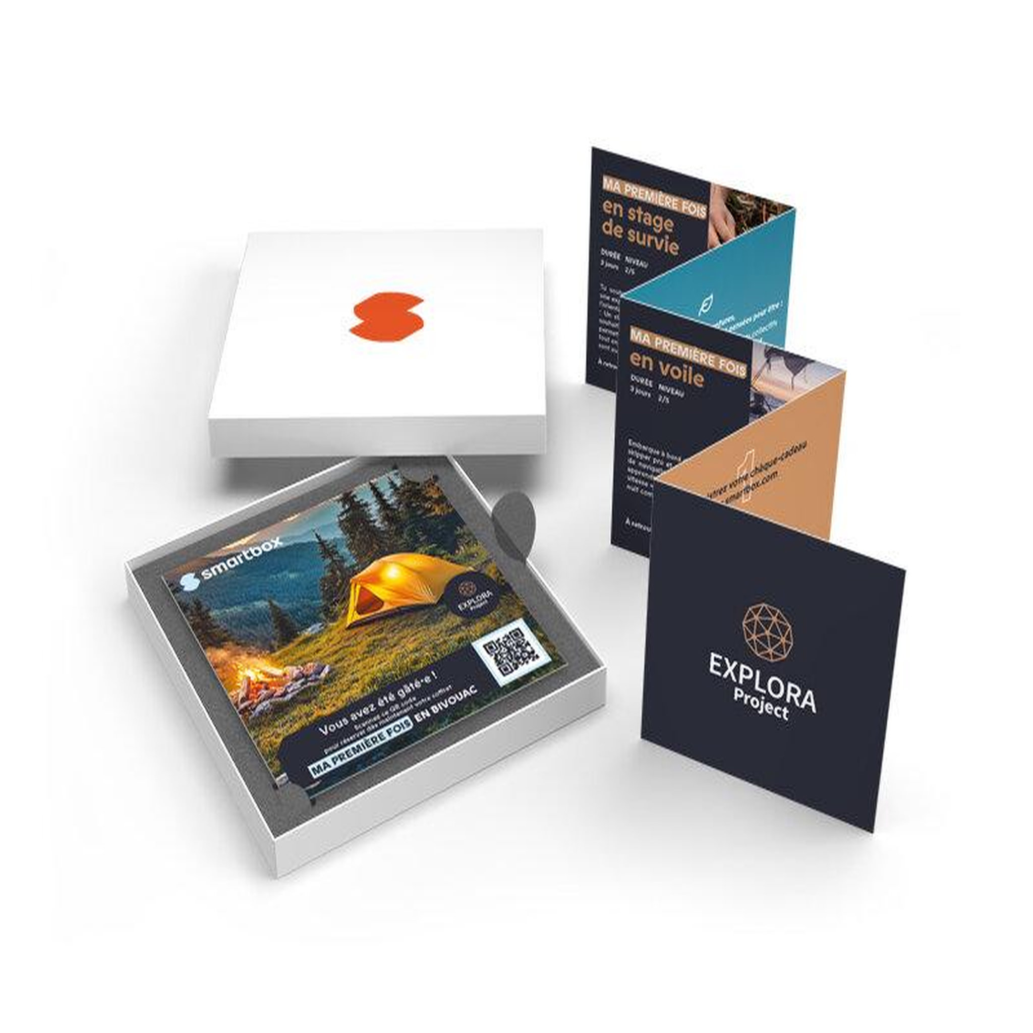 Voir la diapositive 2 : Smartbox Explora project - ma première fois en bivouac - coffret cadeau séjour