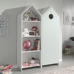 Paris Prix Pack - Étagère & Armoire 4 Niveaux  Casami  171cm Blanc & Menthe