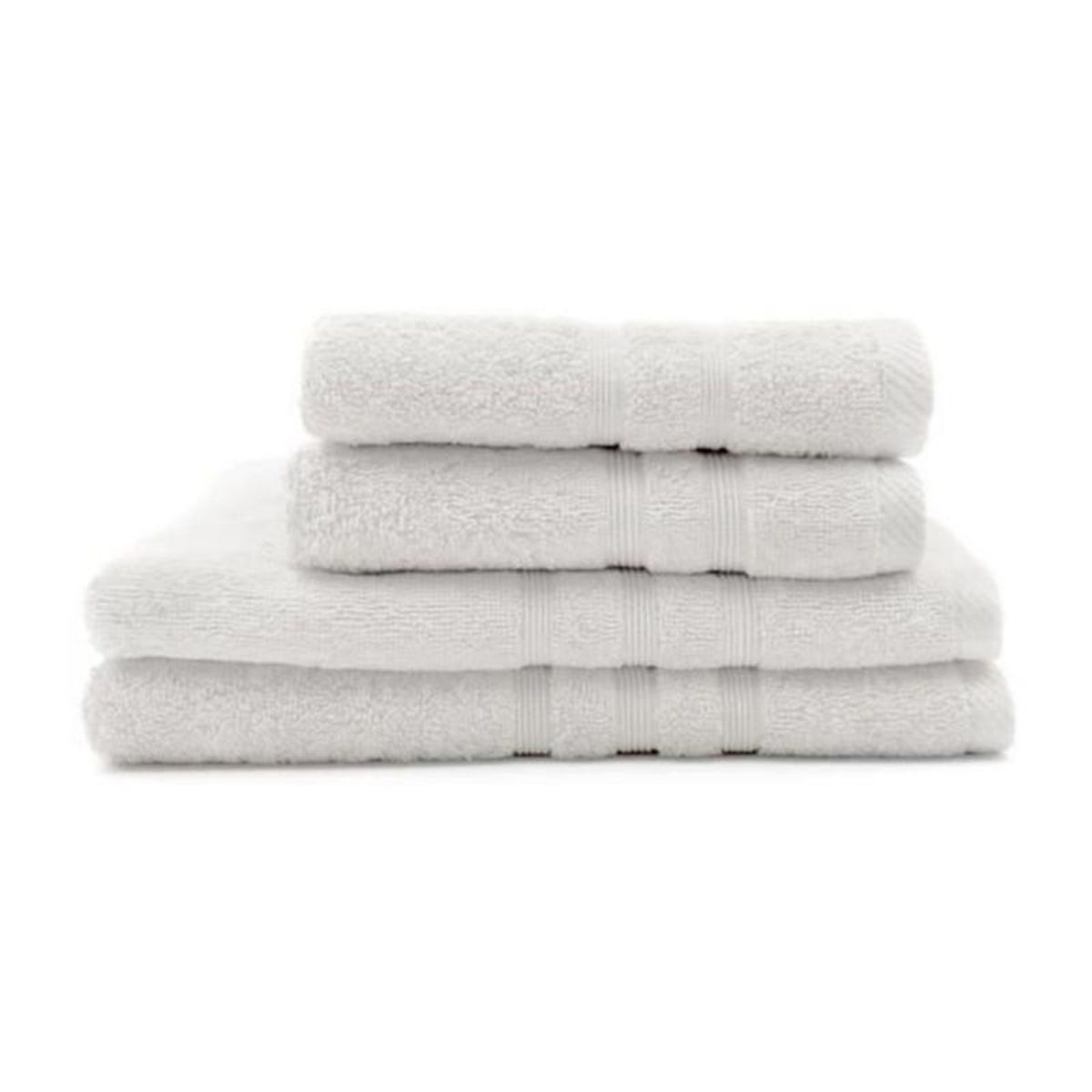 Today 2 Serviettes de bain TODAY 50x90 + 2 Draps de bain 70x130 cm 100% Coton - Craie
