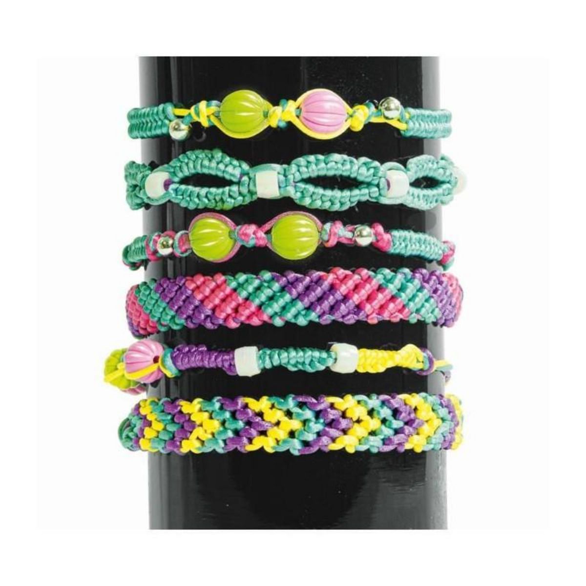 CLEMENTONI CLEMENTONI - Friendship bracelets Mania- Créer tes bracelets de l'amitié - Dés 7ans