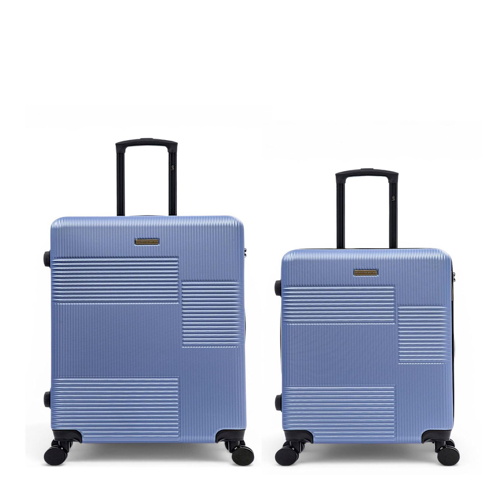 LES P'TITES BOMBES LPB Lot de 2 Valises Rigides Grand Format et Taille Moyenne LIVIA