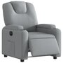 Voir la diapositive 3 : VIDAXL Fauteuil inclinable électrique Gris clair Tissu