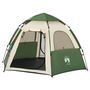 Voir la diapositive 4 : VIDAXL Tente de camping cabine 4 personnes vert liberation rapide