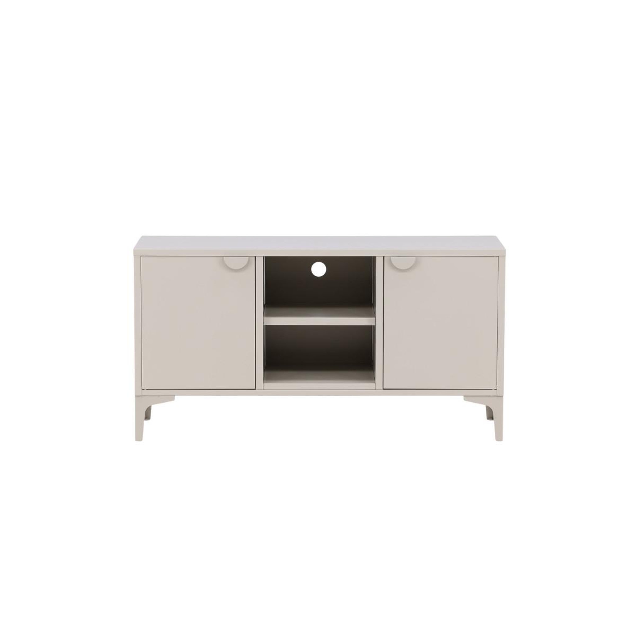 Voir la diapositive 2 : Paris Prix Meuble tv 2 portes  piring  120cm beige