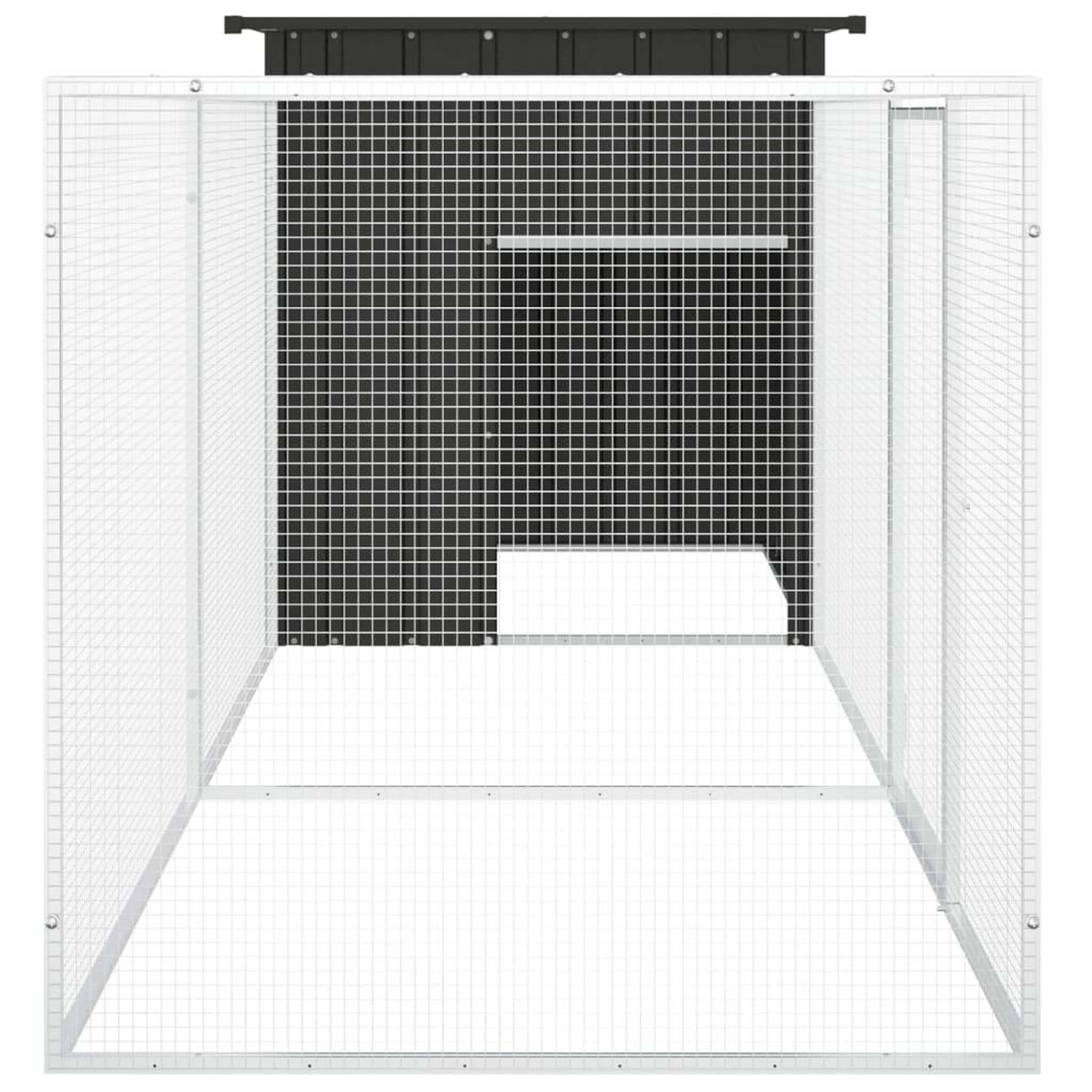 Voir la diapositive 4 : VIDAXL Poulailler Anthracite 300x91x100 cm Acier galvanise