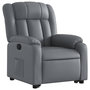Voir la diapositive 4 : VIDAXL Fauteuil inclinable Gris Similicuir