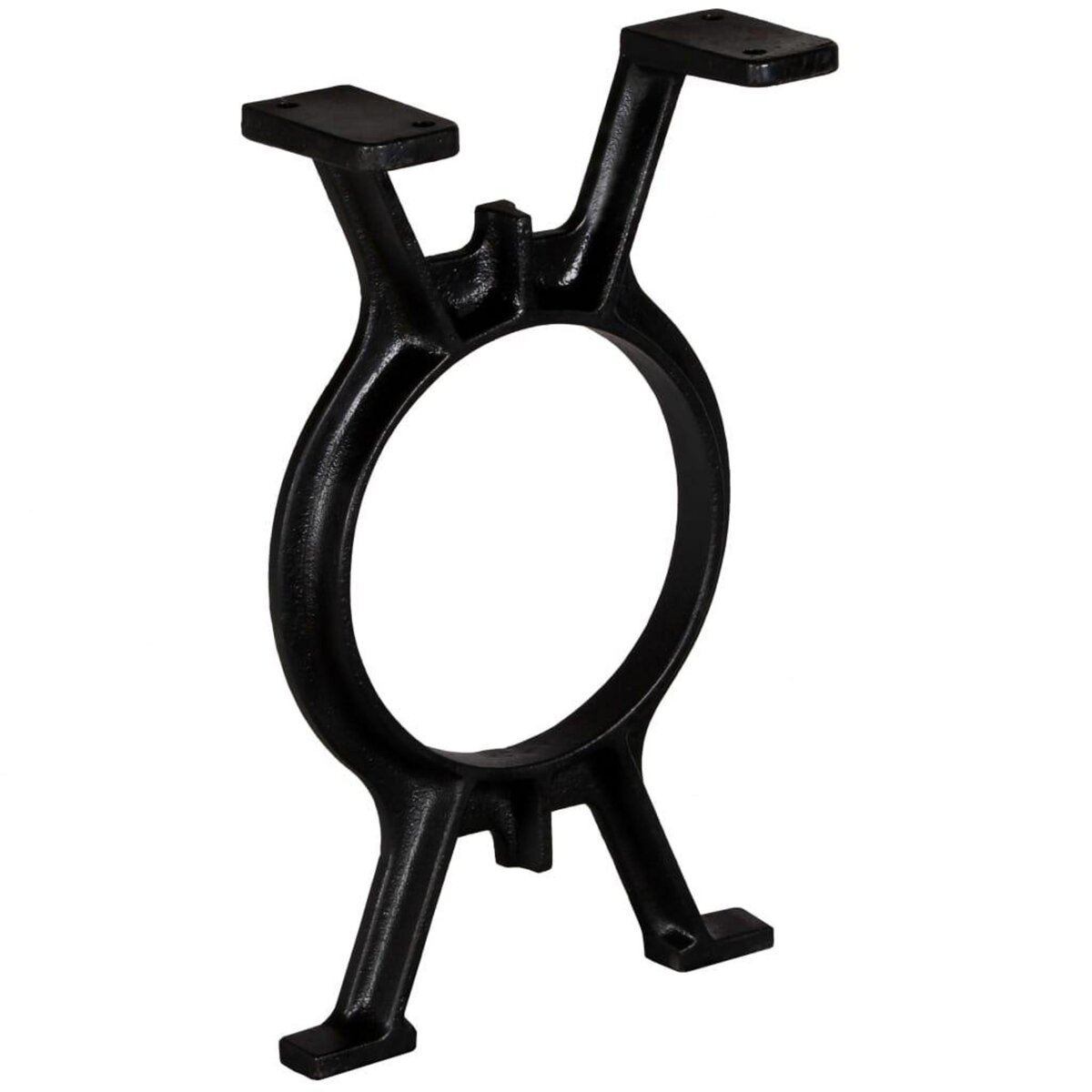 VIDAXL Pied de banc 2 pcs Cadre en O Fonte