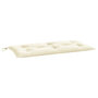 Voir la diapositive 2 : VIDAXL Coussin de banc de jardin blanc creme 100x50x7 cm tissu oxford