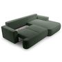 Voir la diapositive 4 : BEST MOBILIER Candela - canapé d'angle droit 4 places - convertible avec coffre - en tissu bouclette