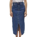 Vero Moda Jupe en jean  ongue  Foncé Femme Vero Moda Calf Denim Skirt. Coloris disponibles : Bleu