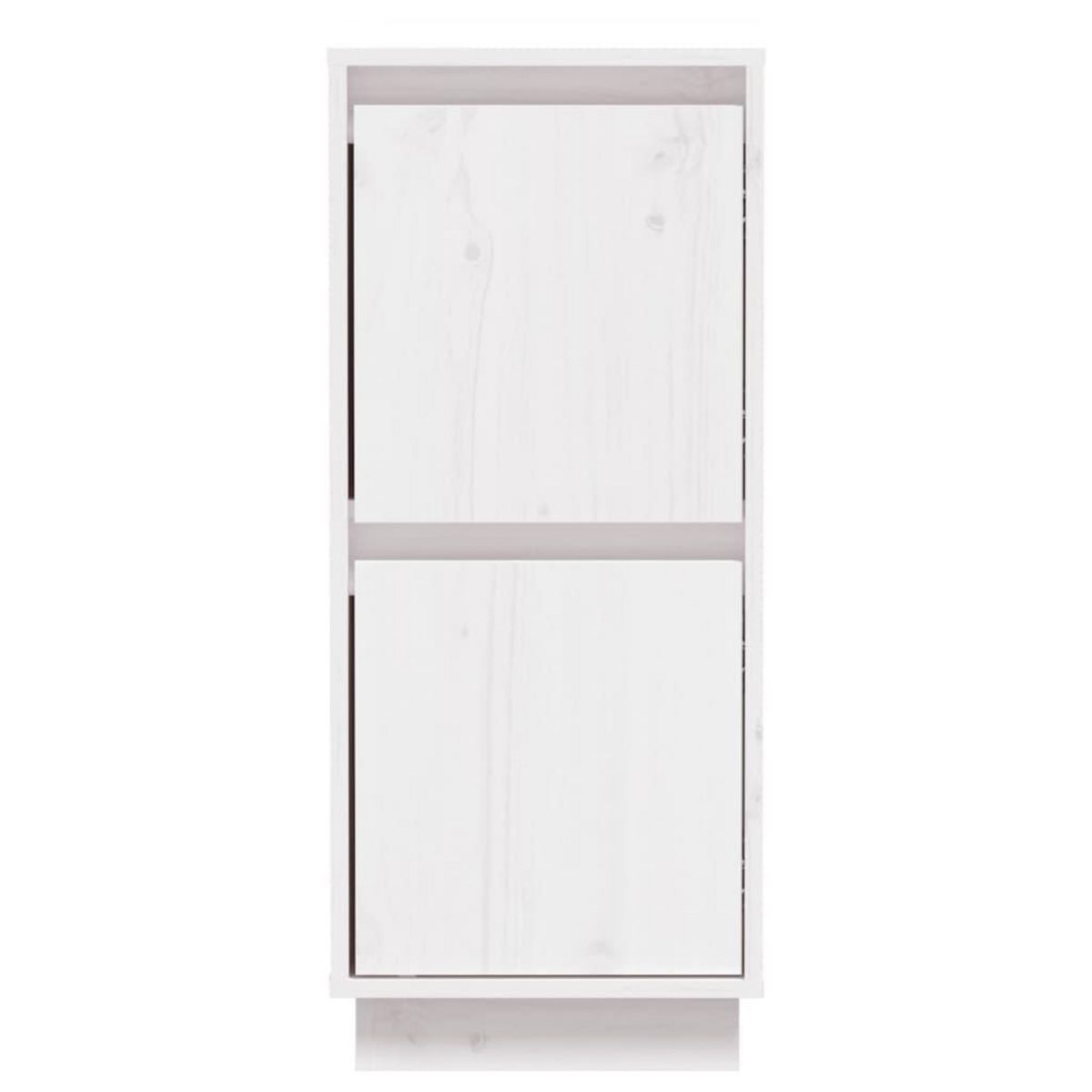 VIDAXL Buffets 2 pcs Blanc 31,5x34x75 cm Bois massif de pin