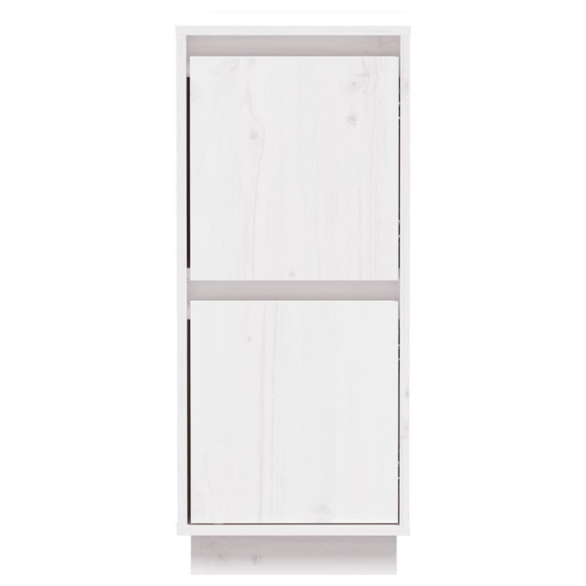 VIDAXL Buffets 2 pcs Blanc 31,5x34x75 cm Bois massif de pin