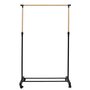 Voir la diapositive 3 : Paris Prix Portant à Vêtements Ajustable  Effet Bois  160cm Noir