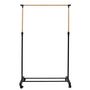 Voir la diapositive 3 : Paris Prix Portant à Vêtements Ajustable  Effet Bois  160cm Noir