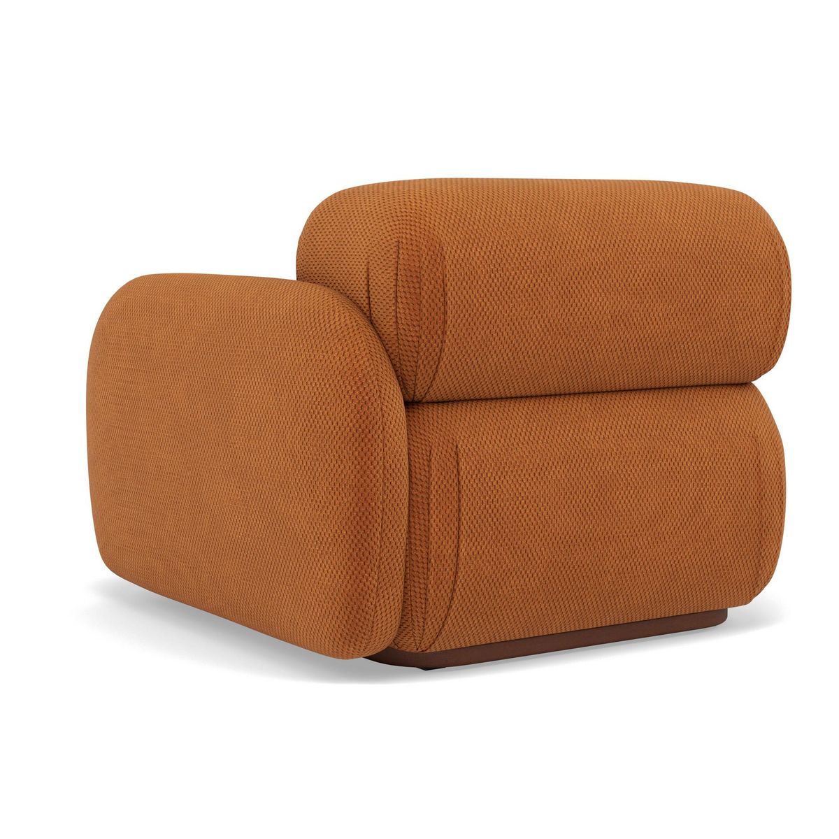 LISA DESIGN Penelope - module d'assise droit en velours texturé