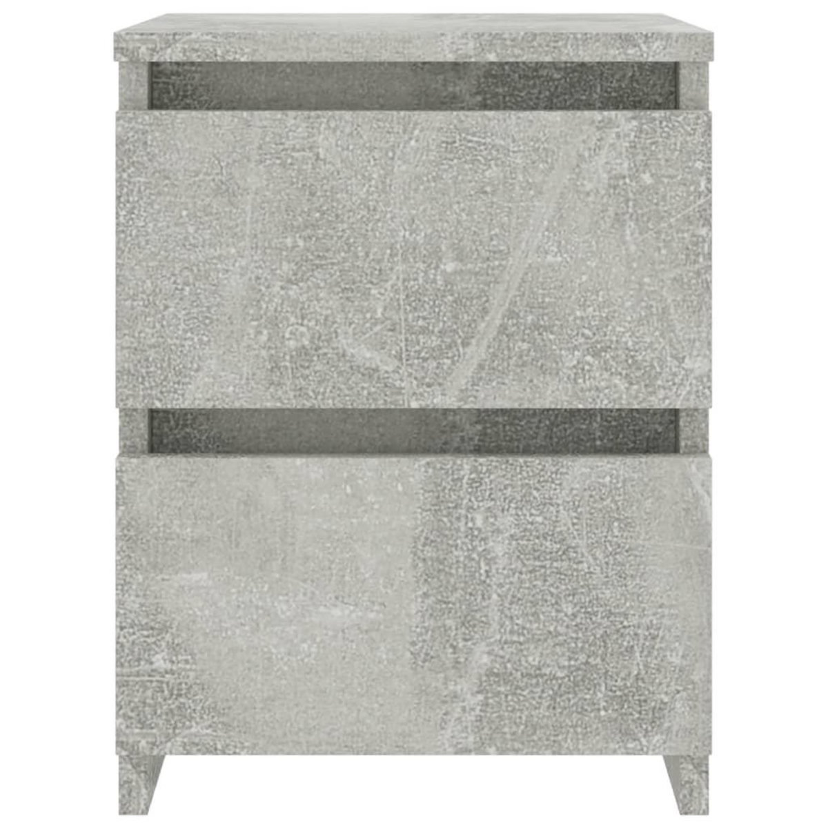 VIDAXL Tables de chevet 2 pcs Gris beton 30x30x40 cm Bois d'ingenierie