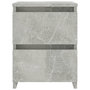 Voir la diapositive 4 : VIDAXL Tables de chevet 2 pcs Gris beton 30x30x40 cm Bois d'ingenierie