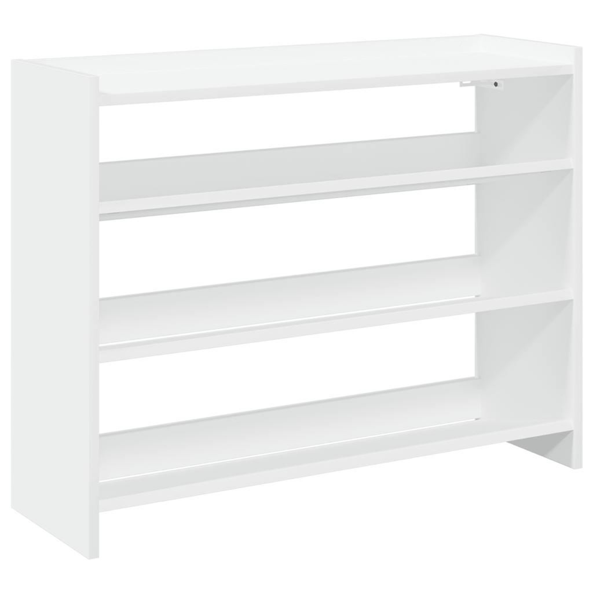 Voir la diapositive 2 : VIDAXL Etagere a chaussures blanc 80x25x62 cm bois d'ingenierie
