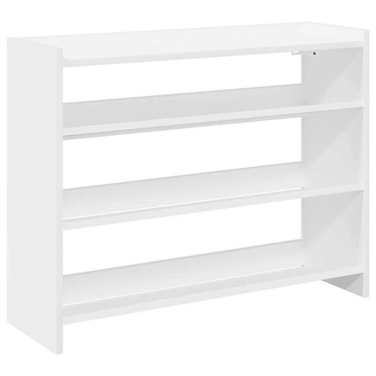 VIDAXL Etagere a chaussures blanc 80x25x62 cm bois d'ingenierie