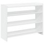 Voir la diapositive 2 : VIDAXL Etagere a chaussures blanc 80x25x62 cm bois d'ingenierie