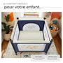 Voir la diapositive 4 : tectake Parc bébé, lit de voyage pliant stable et pliable de manière compacte bleu