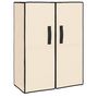 Voir la diapositive 2 : VIDAXL Armoire a chaussures Creme 60x28x90 cm Tissu