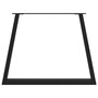 Voir la diapositive 5 : VIDAXL Pieds de table a manger forme de V 2 pcs noir 100x(72-73,3) cm