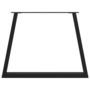 Voir la diapositive 5 : VIDAXL Pieds de table a manger forme de V 2 pcs noir 100x(72-73,3) cm