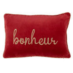 Paris Prix Coussin Déco Bonheur  Ellis  30x45cm Rouge